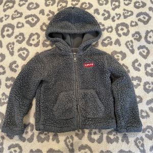 Levi’s zip Sherpa hoodie